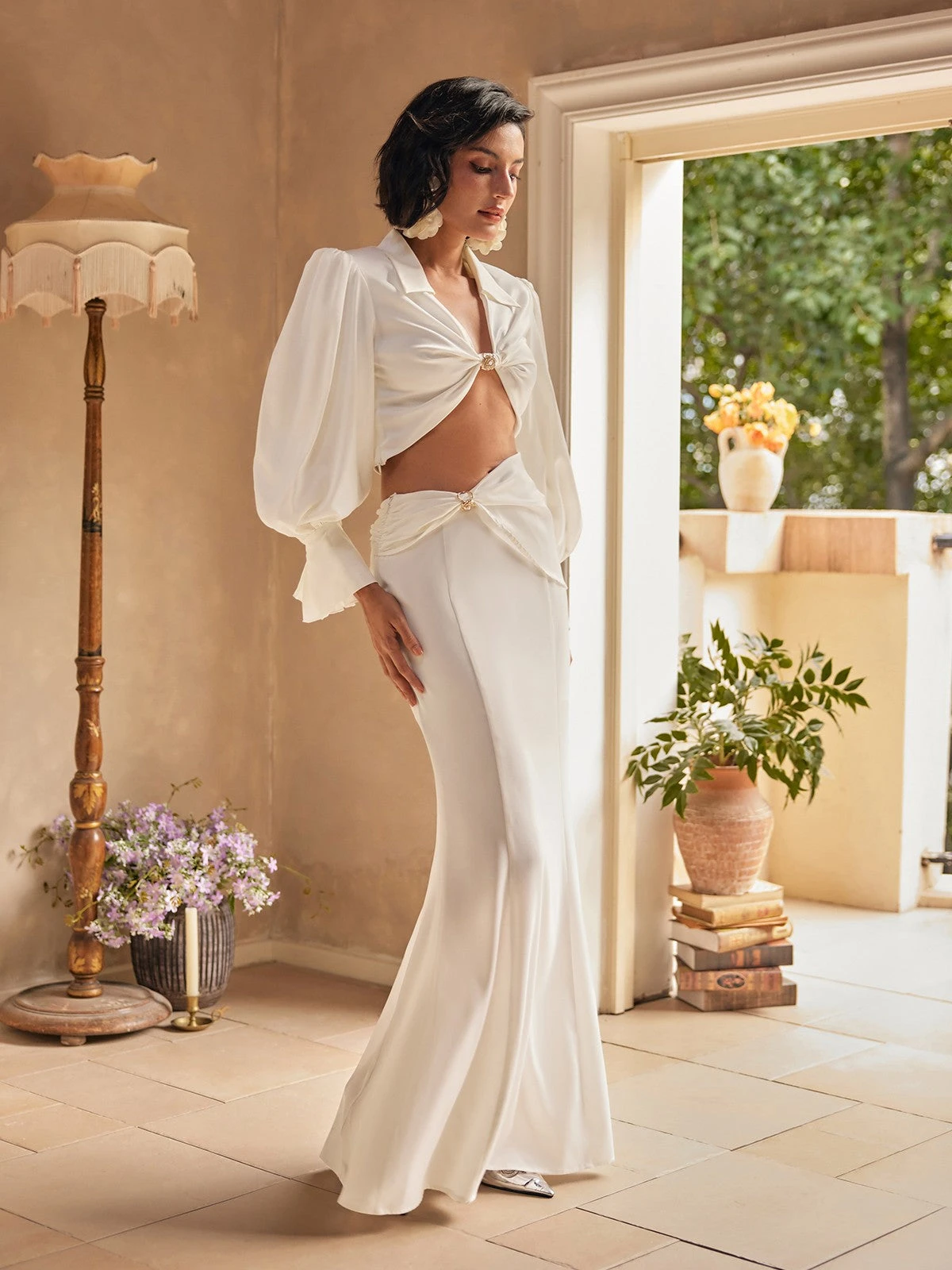 Akinola Long Sleeve Skirt Set - Image 3