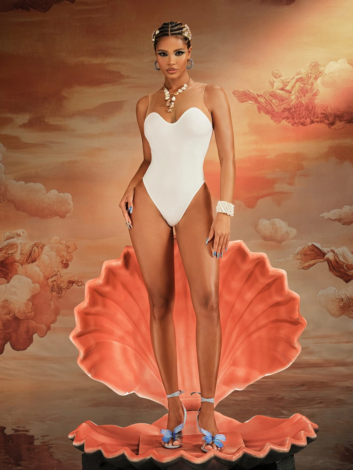 Akuchi Sleeveless Mesh Bodysuit - Image 3