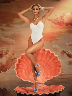 Akuchi Sleeveless Mesh Bodysuit