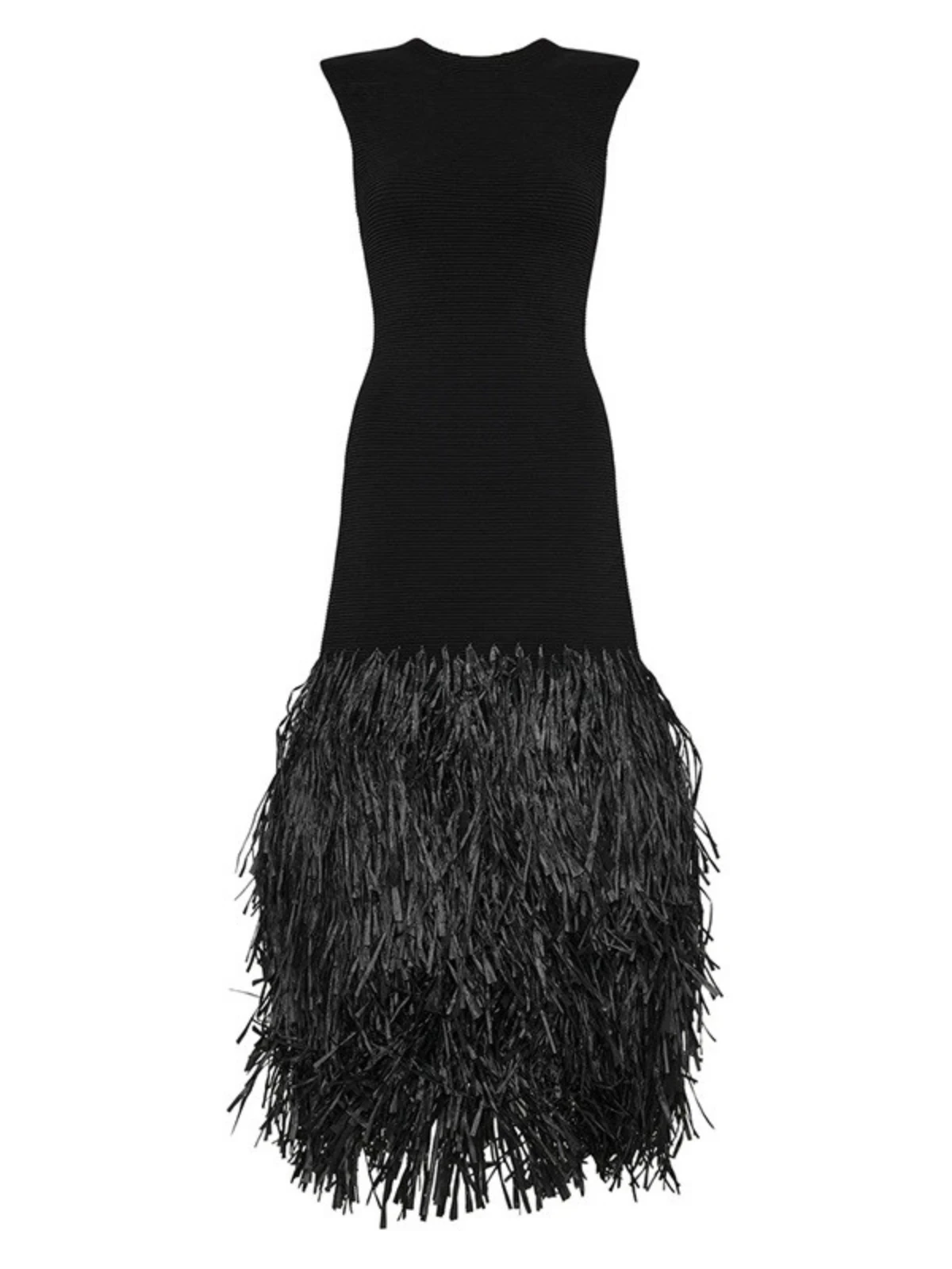 Anzeline Backless Fringe Knitted Maxi Dress - Image 7