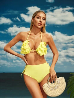 Beril Flower Bikini Two Piece Set