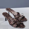 Cabau Bow Leopard Sandals
