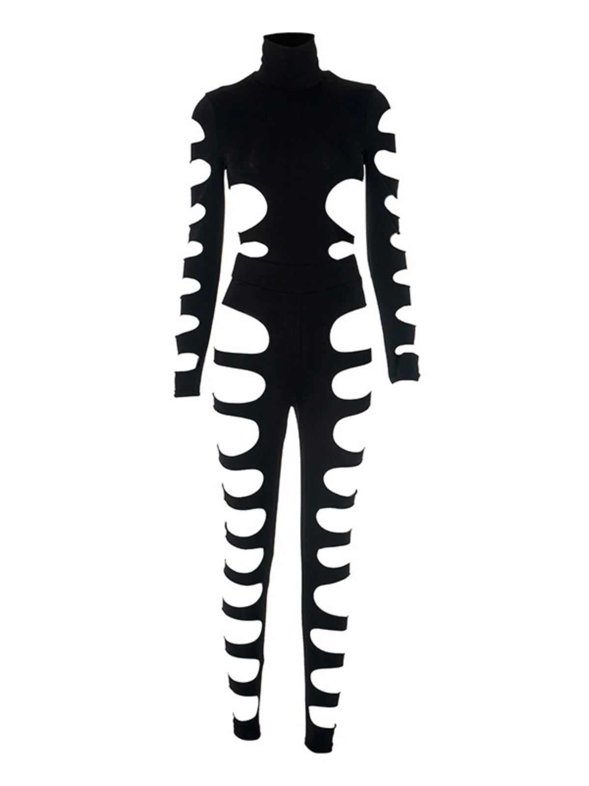 Ceslee Long Sleeve Cutout Pants Set - Image 7