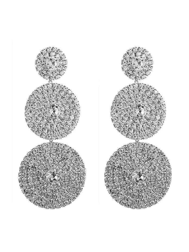 Elina Layered Round Diamond Earrings - Image 4