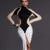 Emmly Long Sleeve Ruched Split Maxi Dress