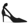 Esmal Bow Hollow Heels In Black