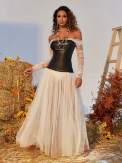 Gasira Tulle Maxi Dress