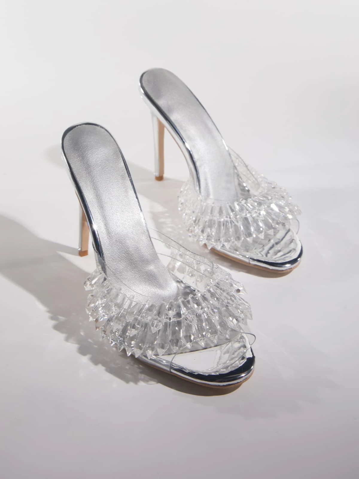 Gexelle Crystal Fringe Slippers - Image 2