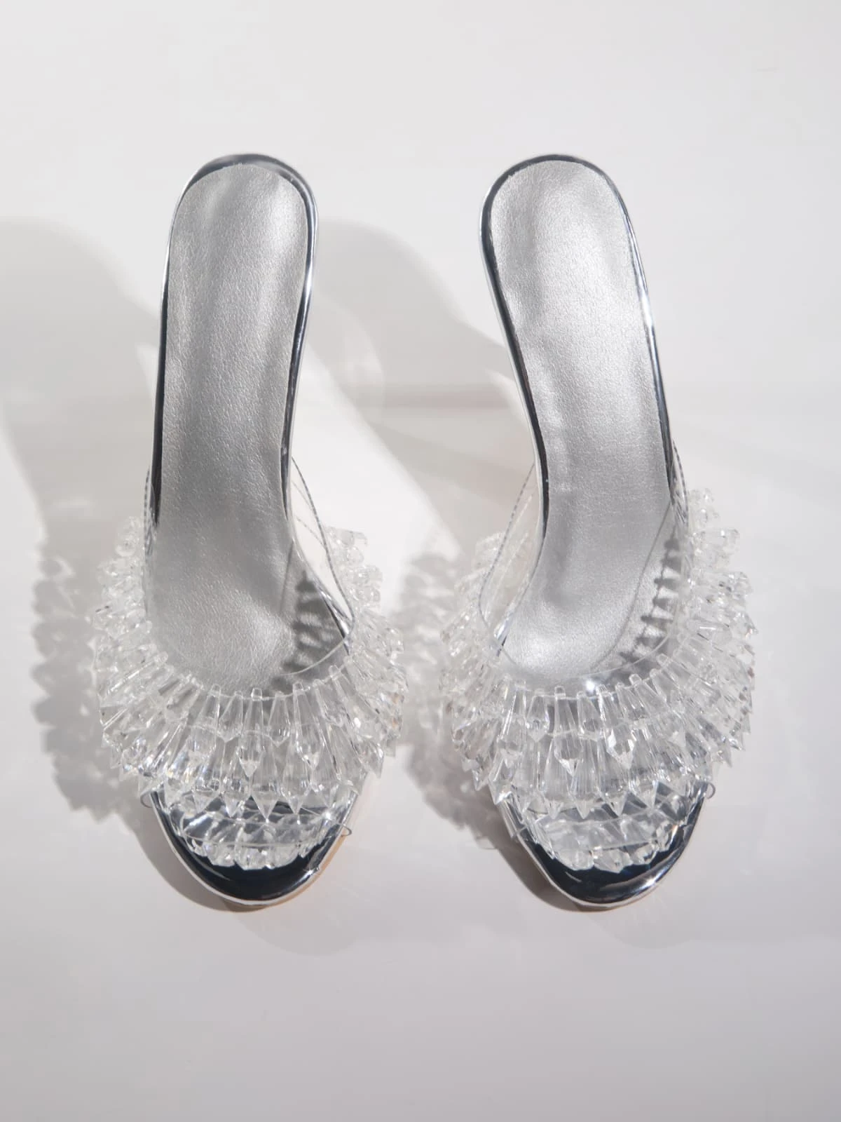 Gexelle Crystal Fringe Slippers - Image 3