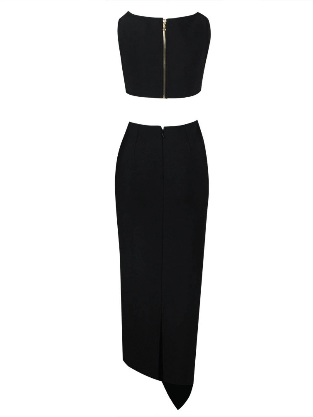 Hedwig Cutout Bandage Set In Black - Image 9