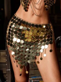 Kirstee Acrylic Circle Chainmail Skirt