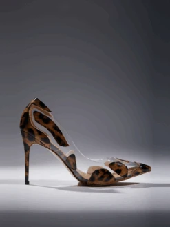 Lambert Leopard Heels In Yellow