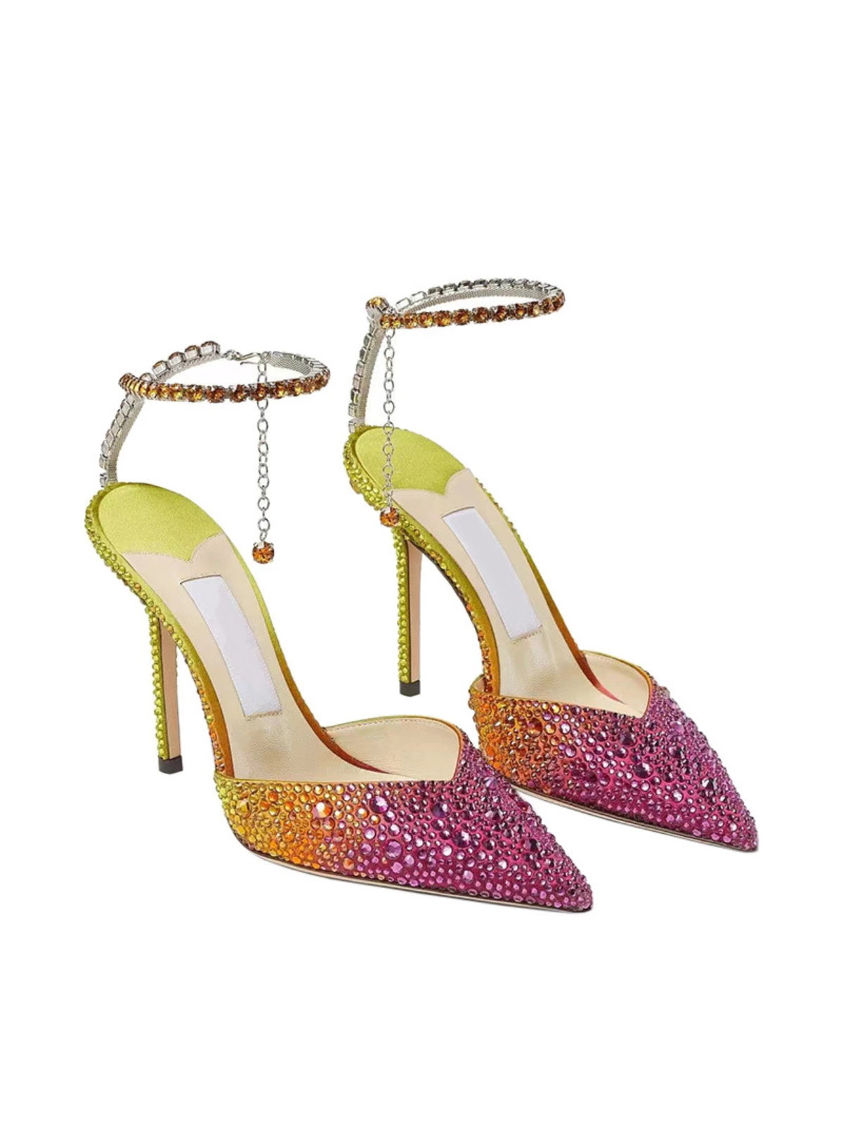 Lyre Fringe Crystal Heels - Image 5