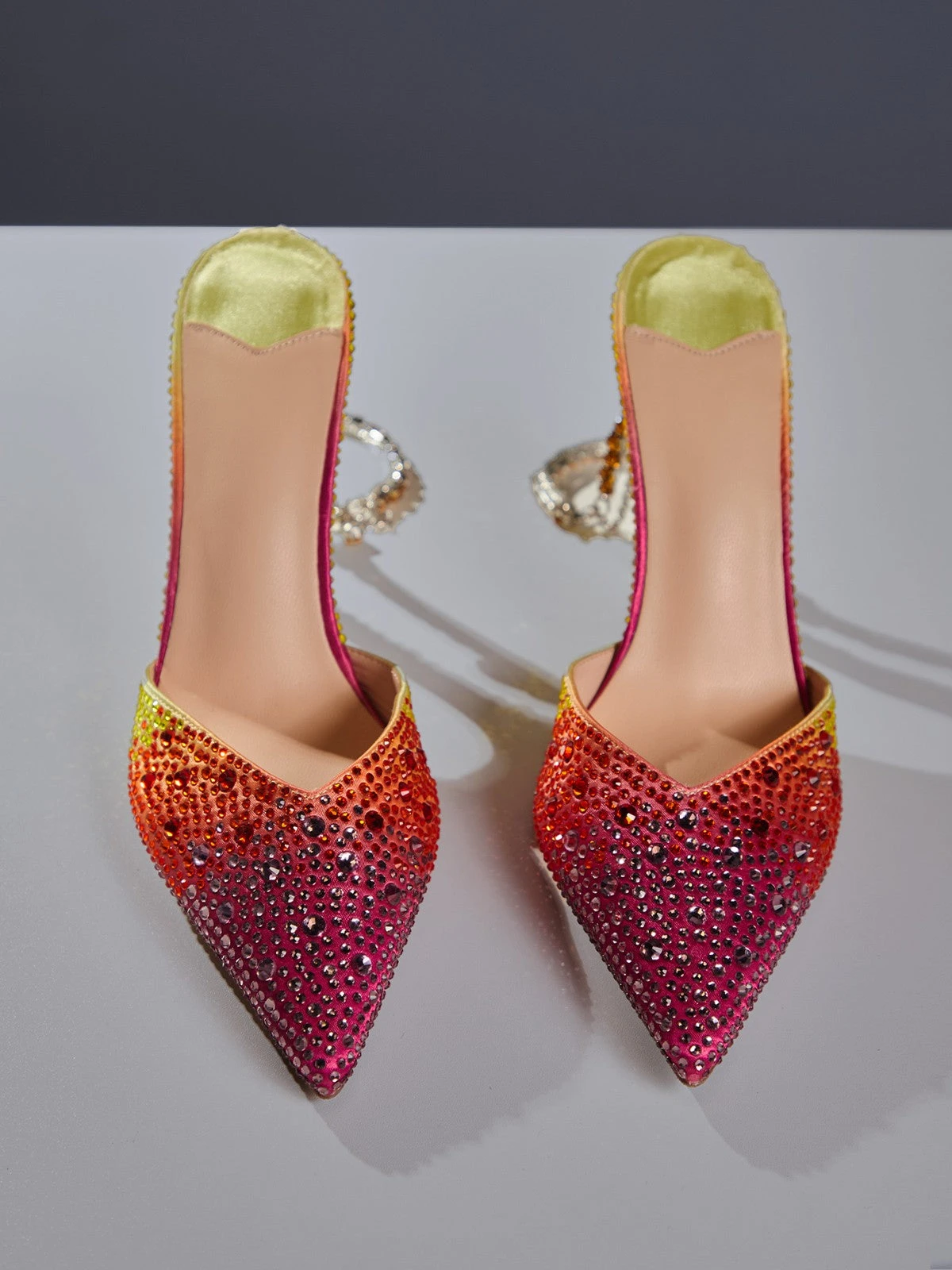 Lyre Fringe Crystal Heels - Image 3