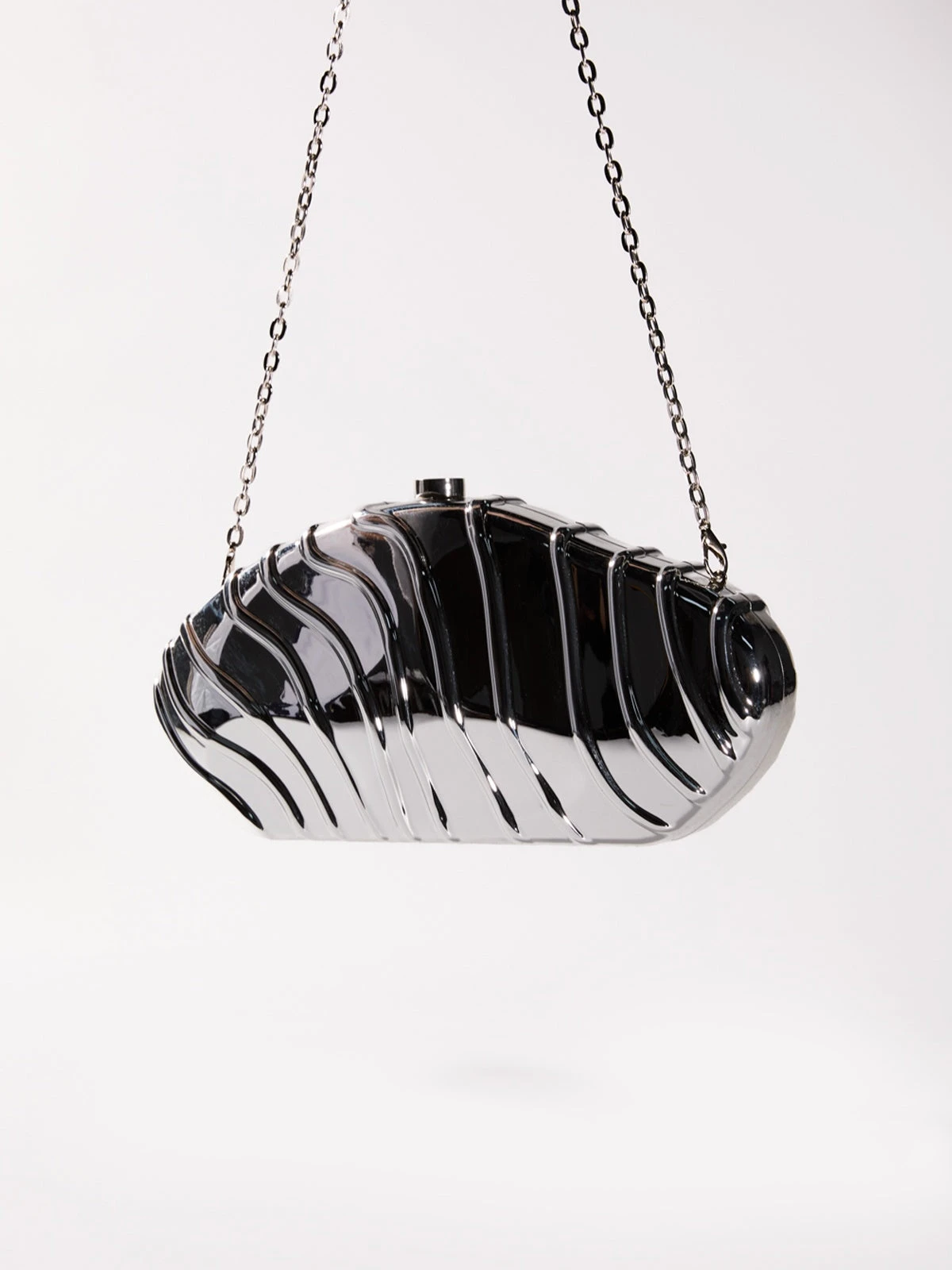 Mairi Metallic Acrylic Convertible Clutch - Image 2