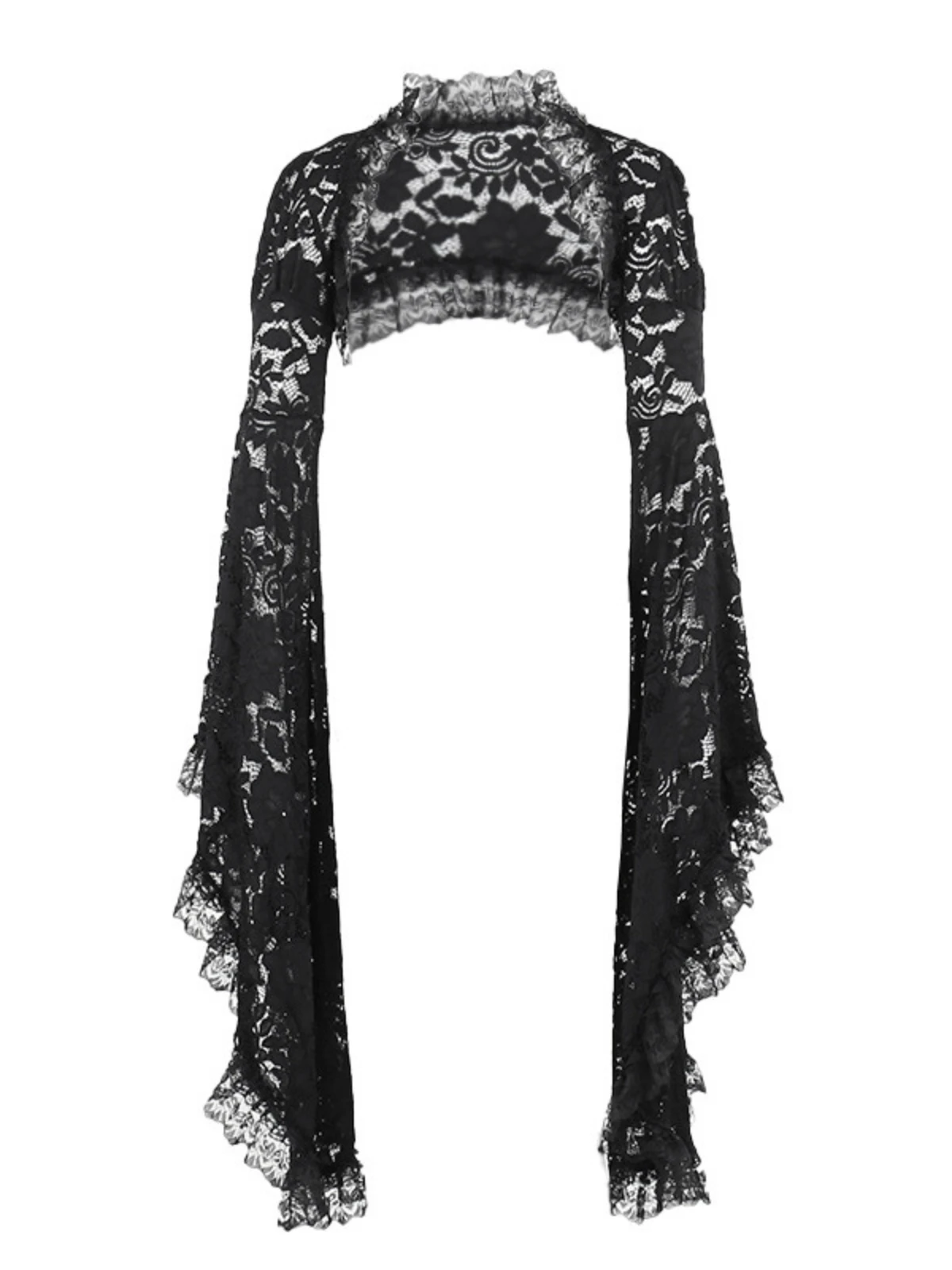 Malaz Flare Sleeve Lace Shrug - Image 4