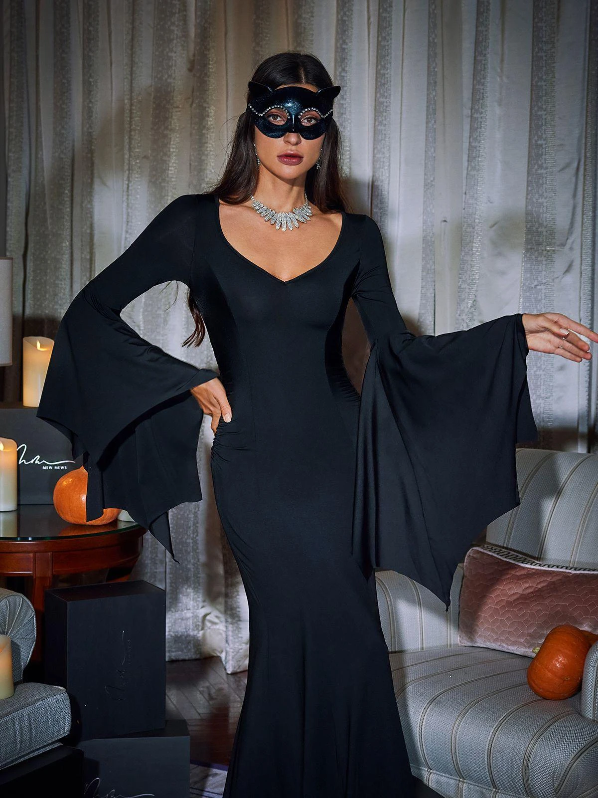 Mavis Bat Wing Sleeve Maxi Sleeve - Image 5
