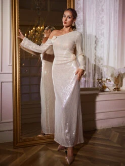 Nafasi Flower Sequin Maxi Dress