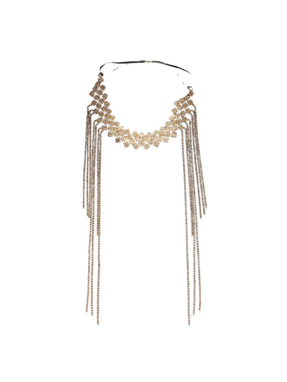 Napa Crystal Fringe Headband - Image 4