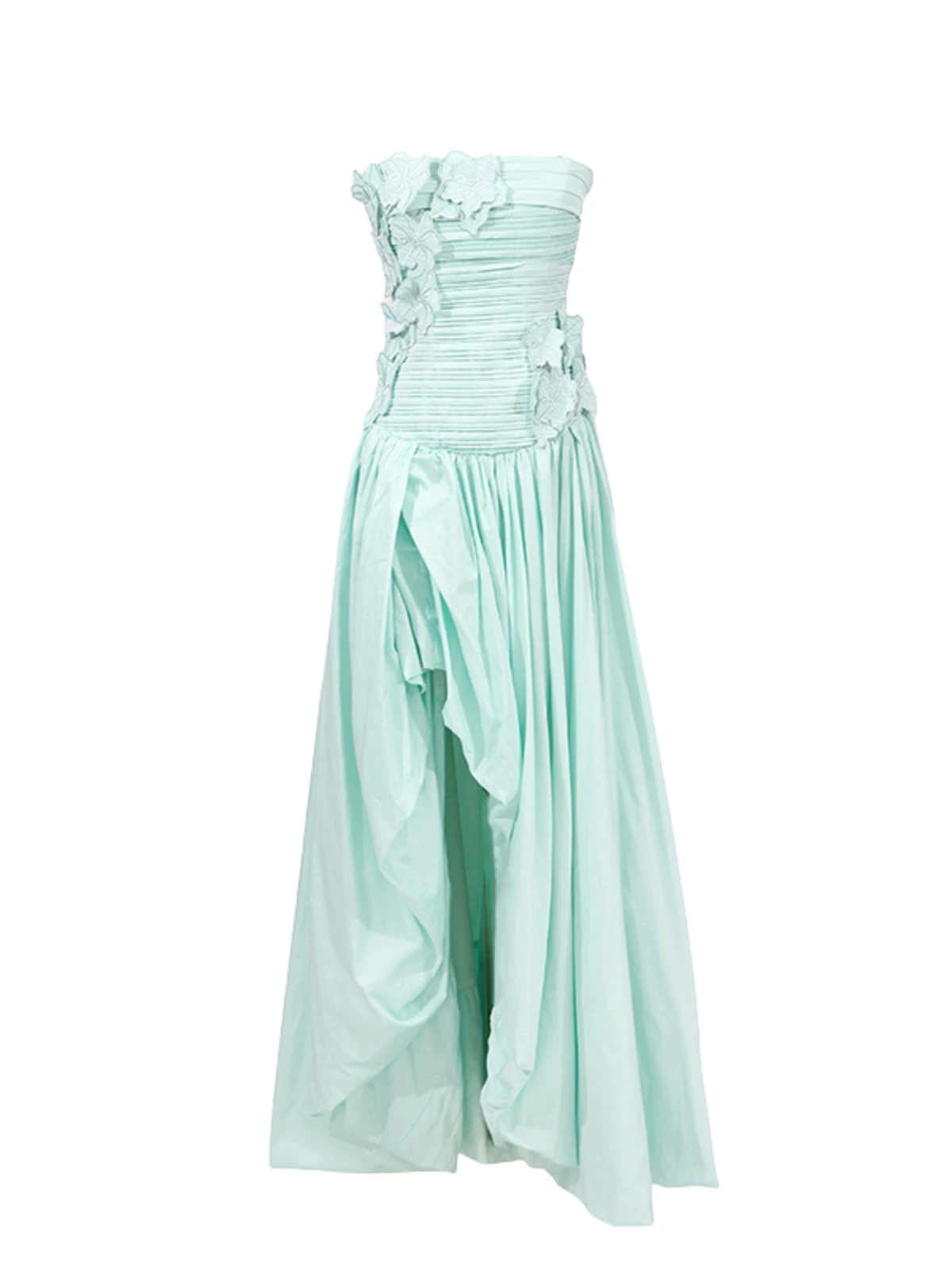 Nefret Spaghetti Flower Maxi Dress In Mint - Image 7