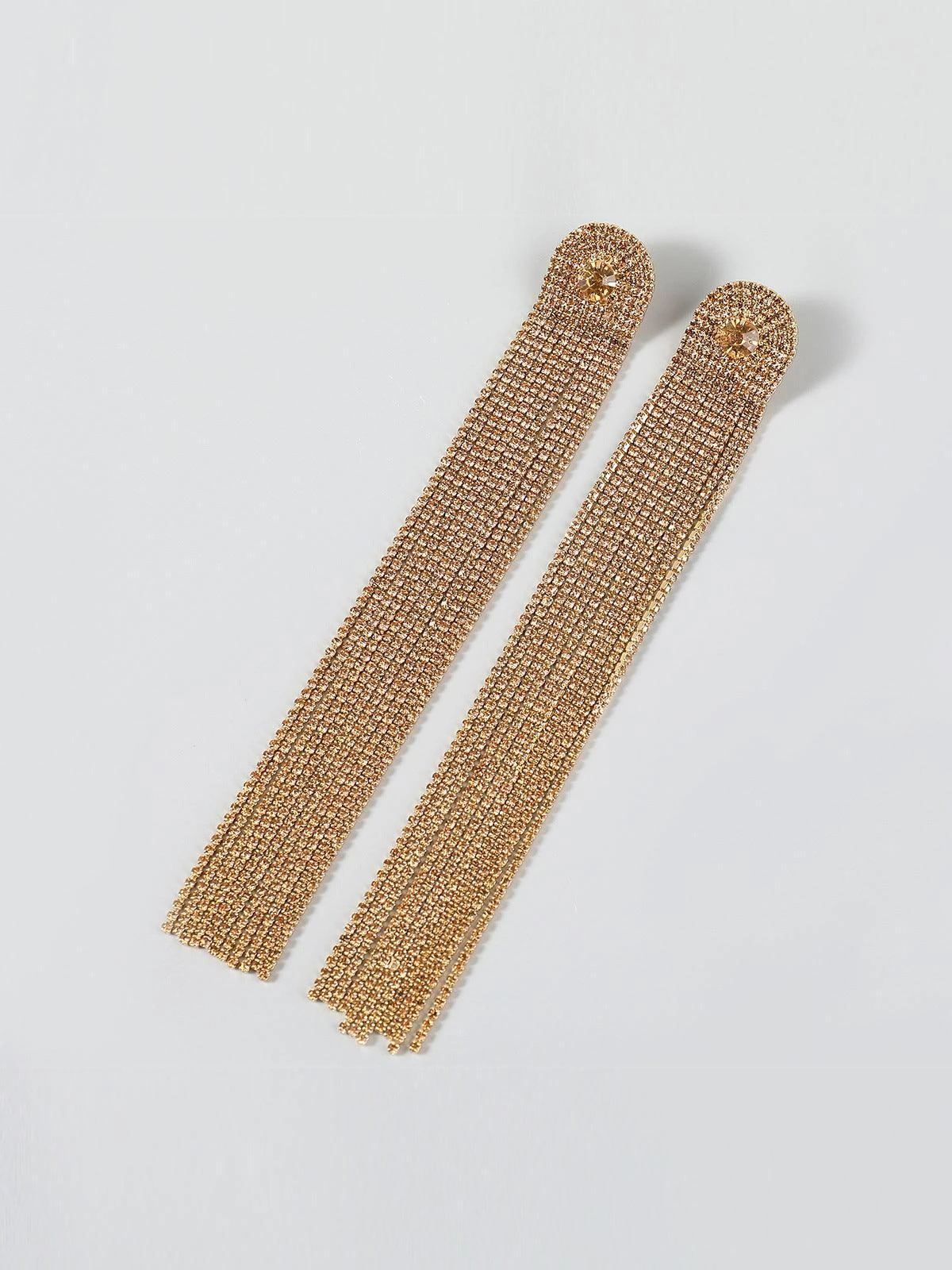 Nola Multi Diamante Tassel Earrings - Image 4