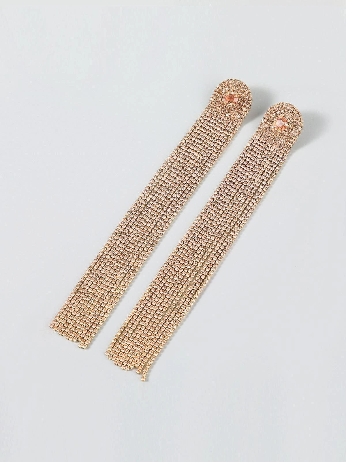 Nola Multi Diamante Tassel Earrings - Image 8