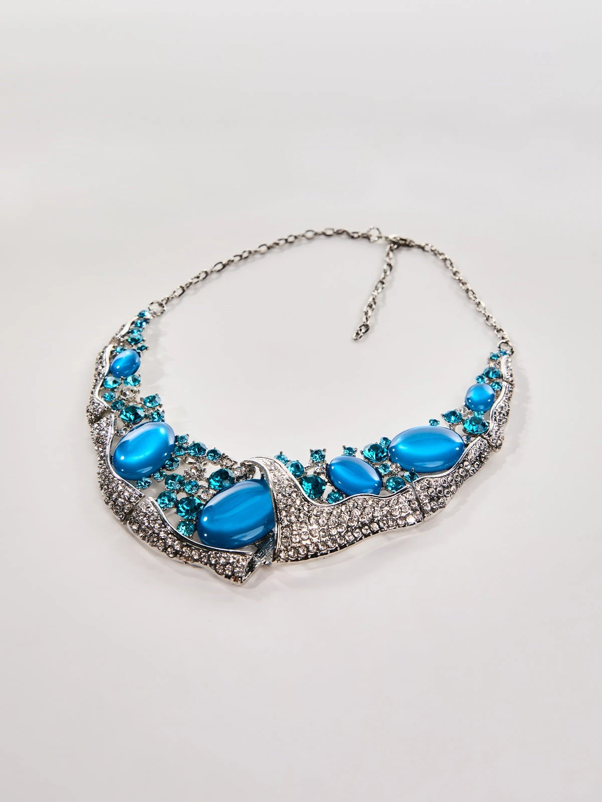 Oryndis Zircon Necklace In Blue