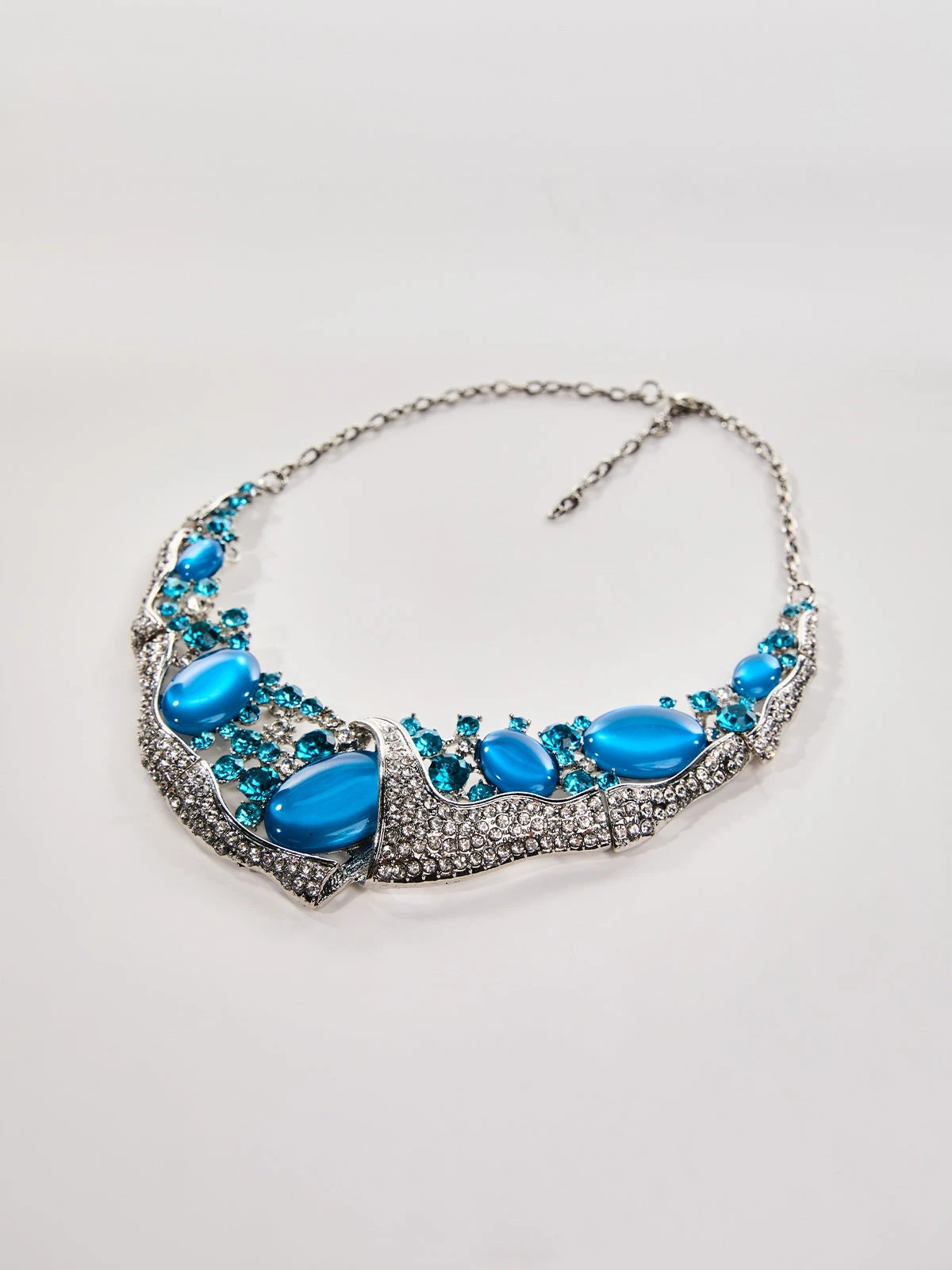 Oryndis Zircon Necklace In Blue - Image 2