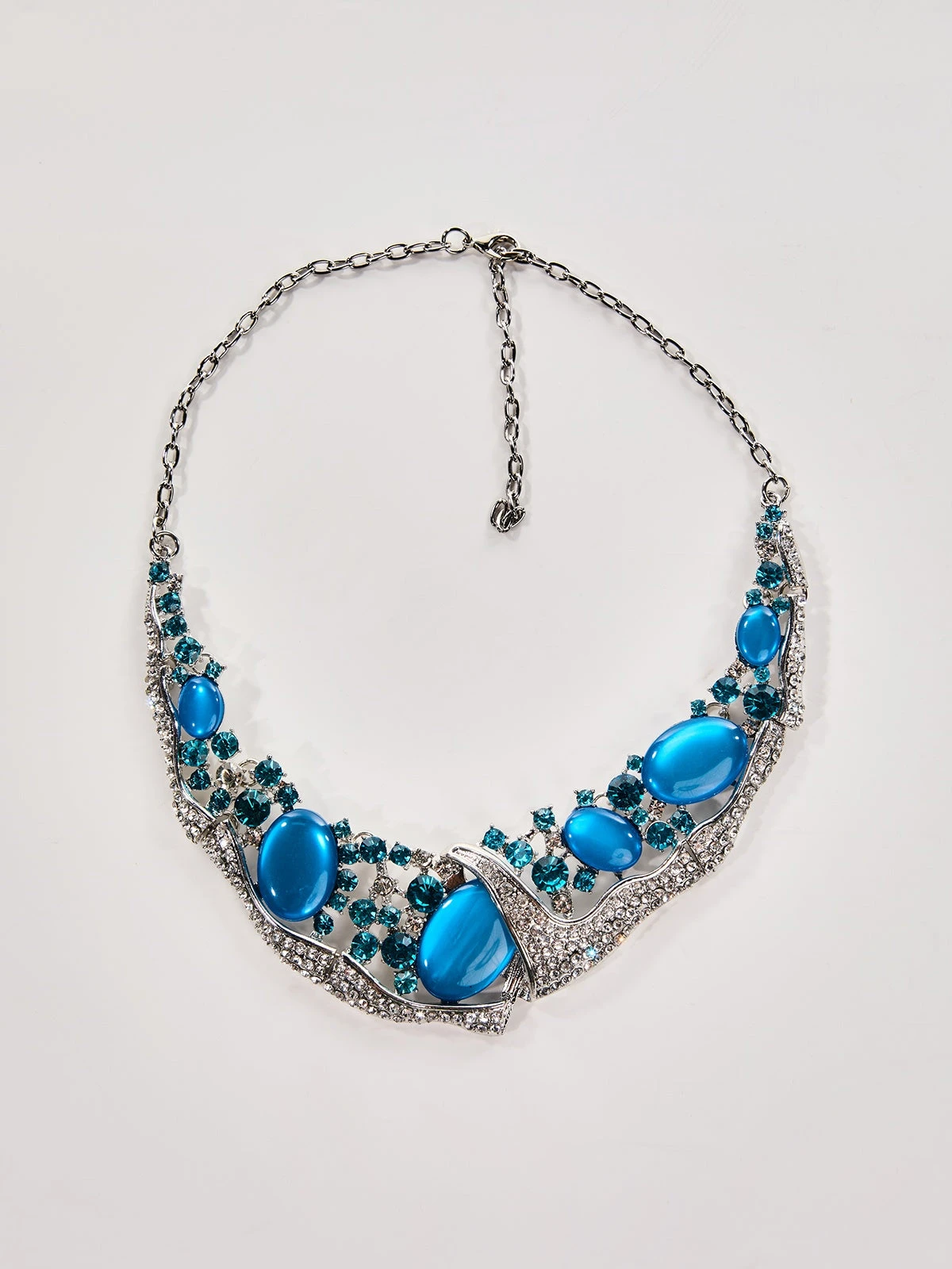 Oryndis Zircon Necklace In Blue - Image 3