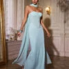 Qrythos Strapless Corset Maxi Dress