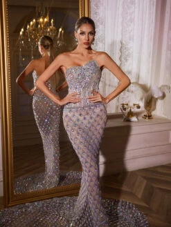 Sean Strapless Mermaid Maxi Dress