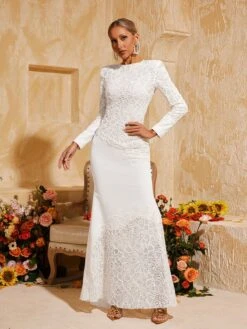 Thayer Long Sleeve Sequin Maxi Dress