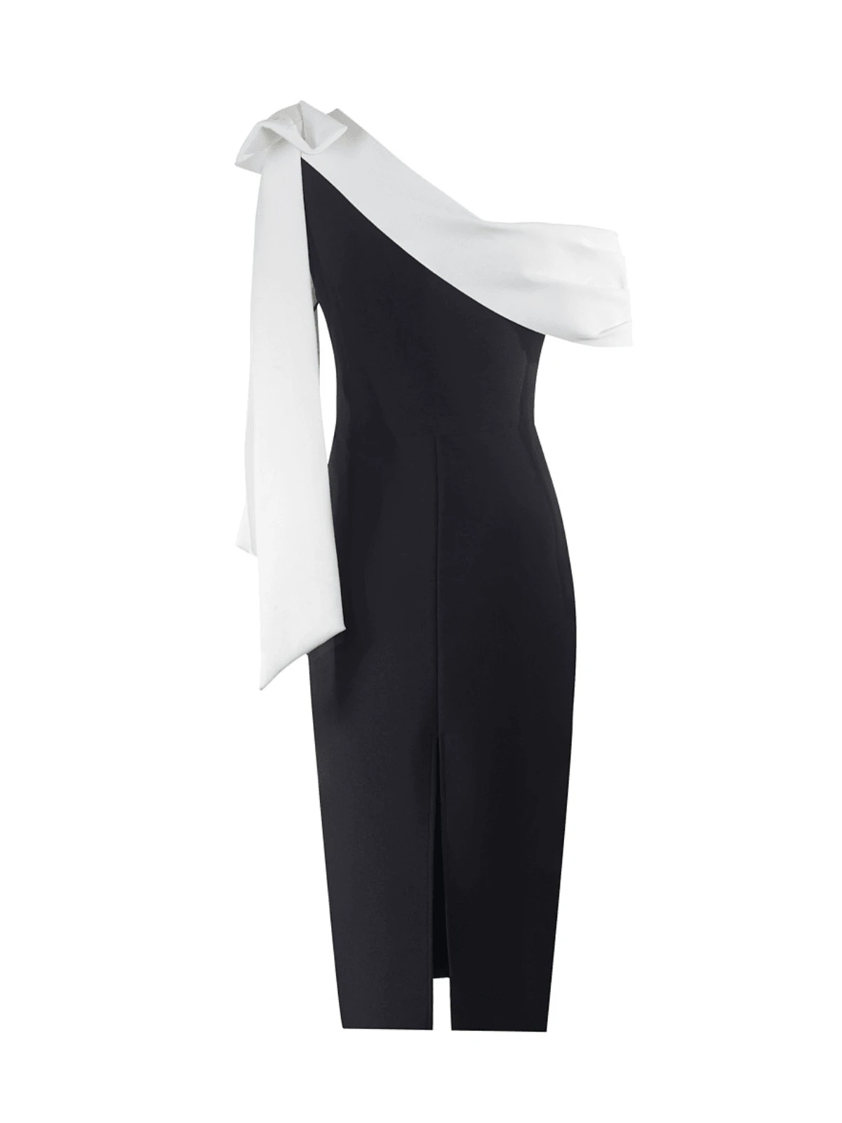 Tracy One Shoulder Bow Bandage Dress - Image 8