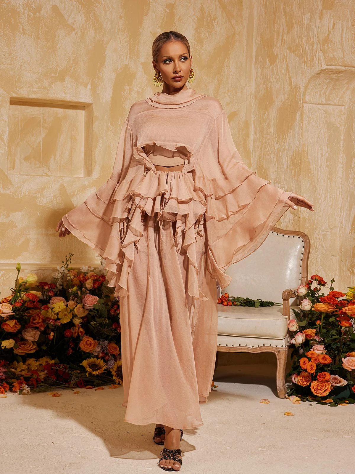 Xayvion Ruffle Tiered Skirt Set - Image 4