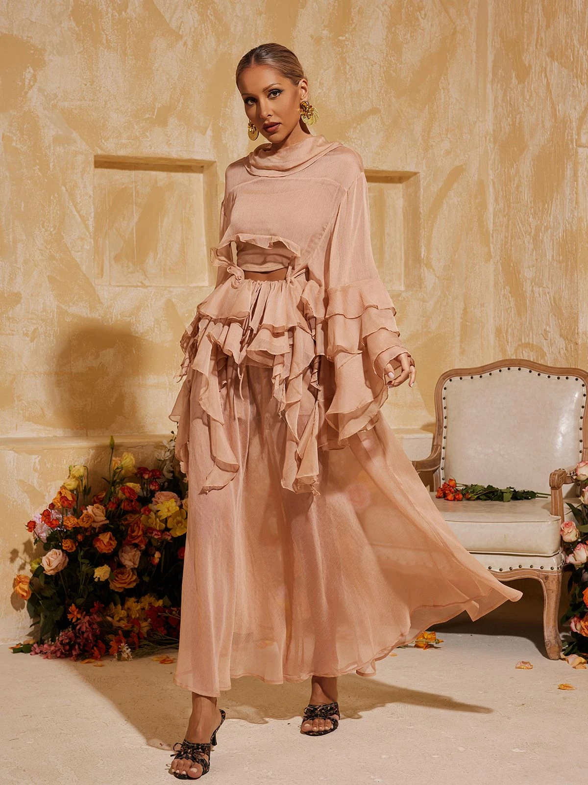 Xayvion Ruffle Tiered Skirt Set - Image 5