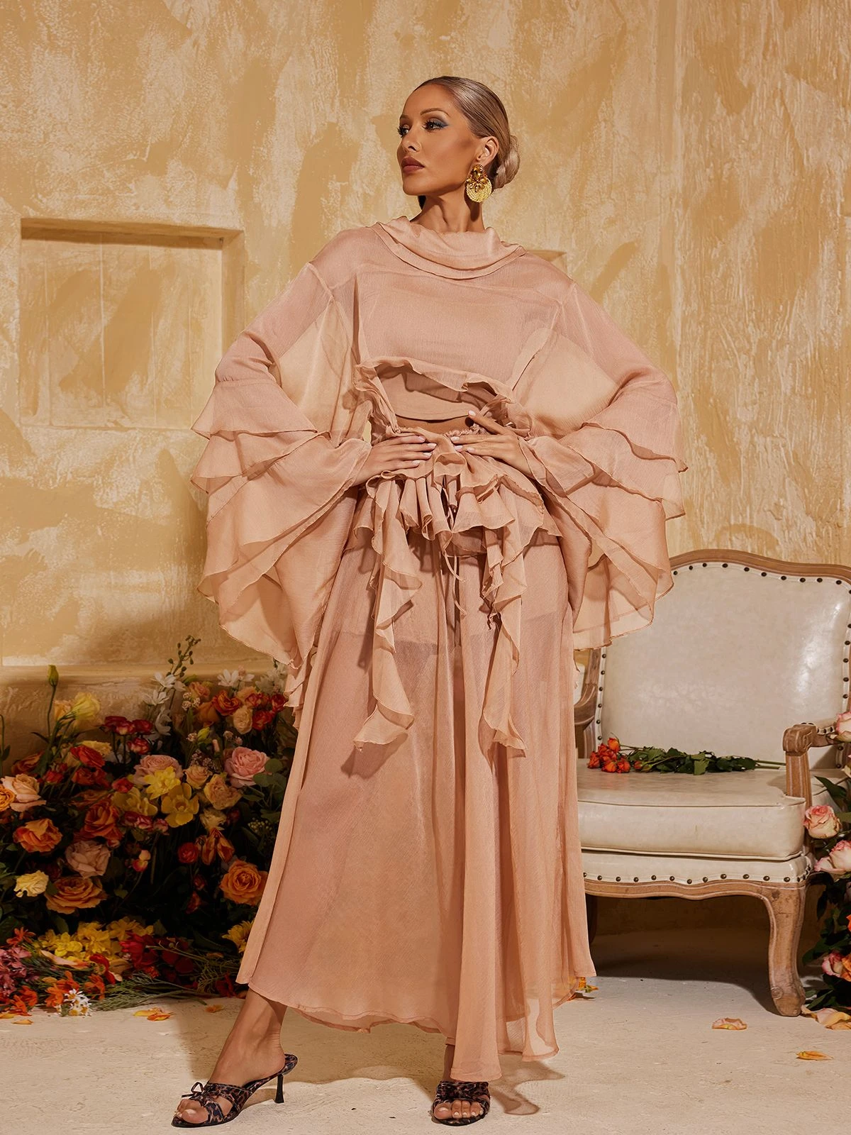 Xayvion Ruffle Tiered Skirt Set - Image 2