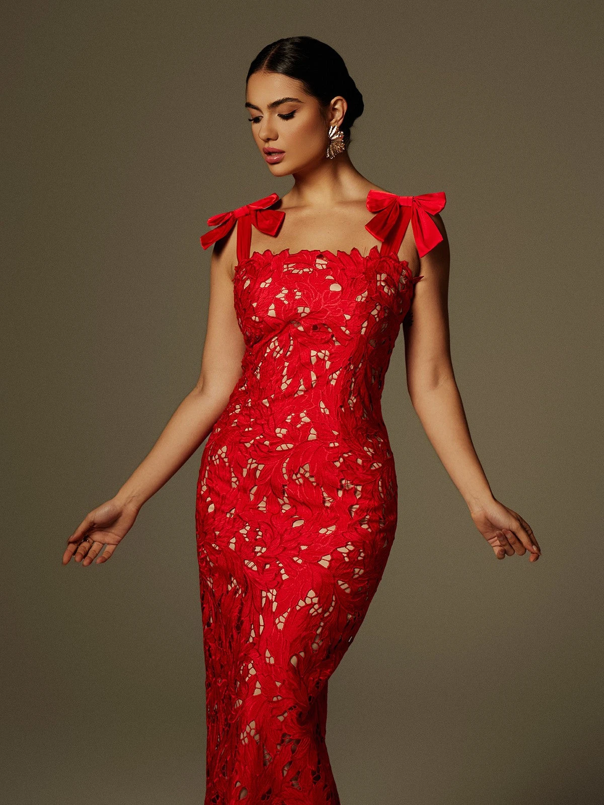 Zerrin Bow Floral Maxi Dress - Image 2