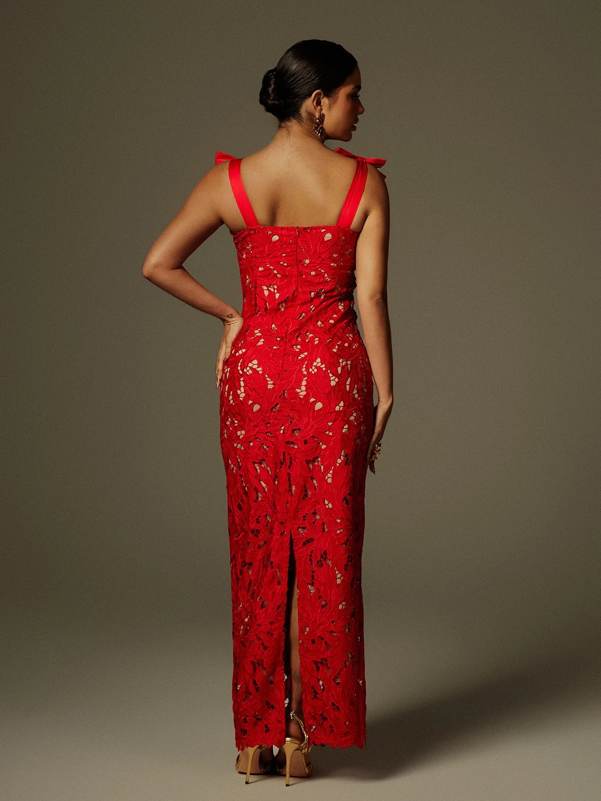 Zerrin Bow Floral Maxi Dress - Image 6