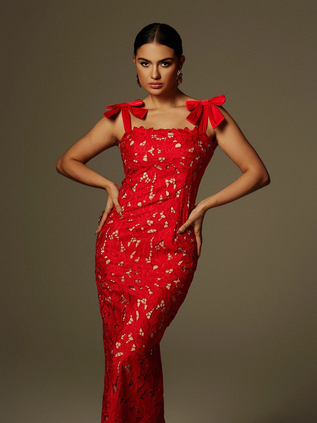 Zerrin Bow Floral Maxi Dress - Image 5